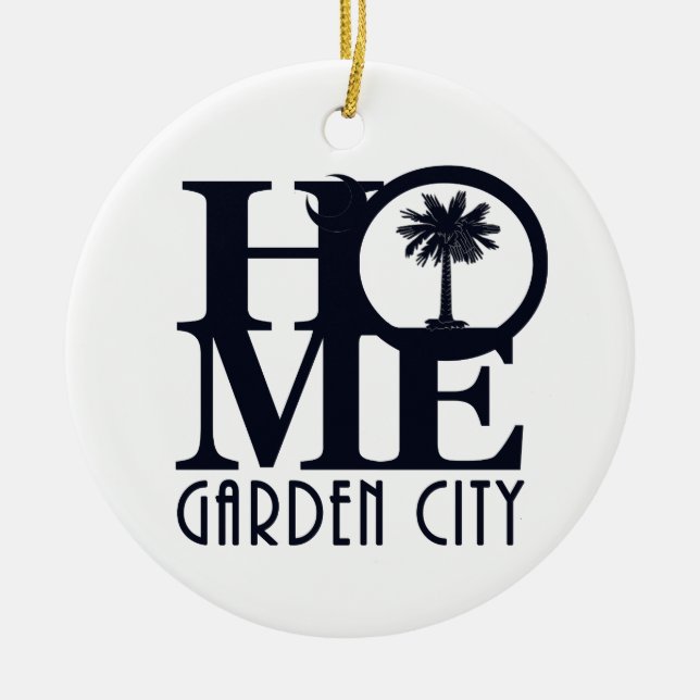 HOME Garden City Ceramic Tree Decoration (Front)