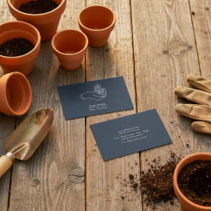 Home gardener plant business card