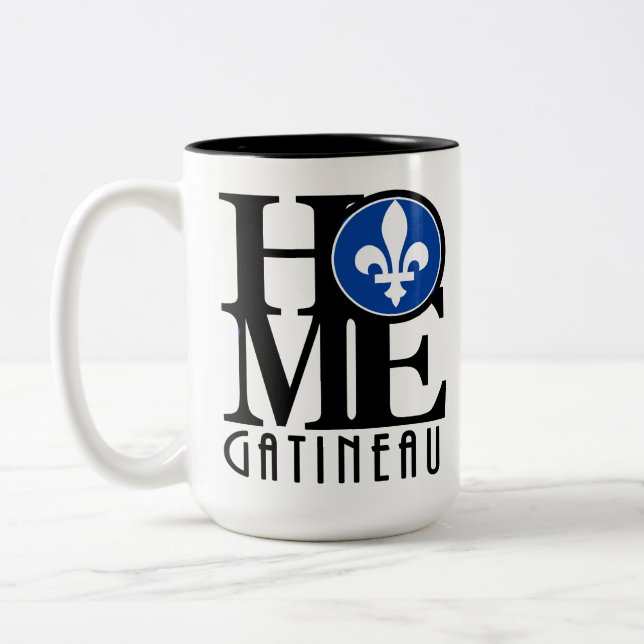 HOME Gatineau 15oz Two-Tone Coffee Mug (Left)