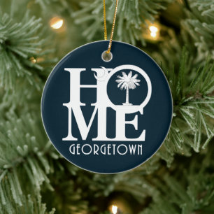 HOME Georgetown South Carolina Ceramic Tree Decoration