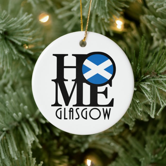 HOME Glasgow Scotland Ceramic Tree Decoration (Tree)
