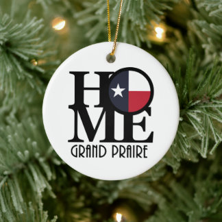HOME Grand Prairie Texas  Ceramic Tree Decoration