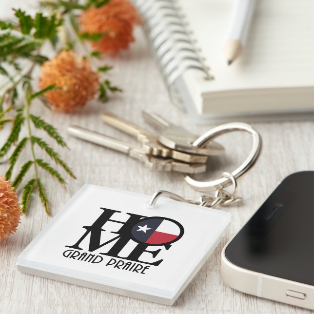 HOME Grand Prairie Texas  Key Ring (Front Right)