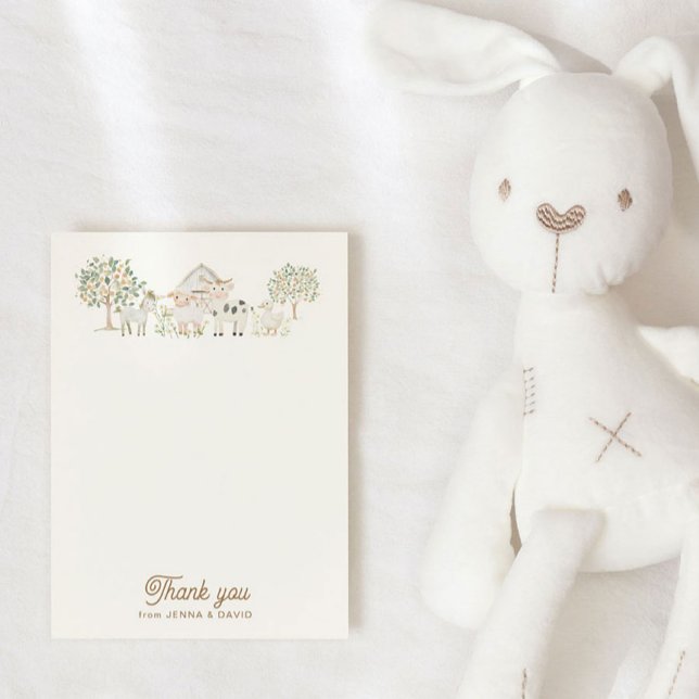 Home Grown Cutie Baby Shower Thank You Card (Creator Uploaded)