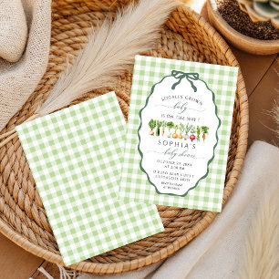 Home Grown Gender Neutral Baby Shower Invitation