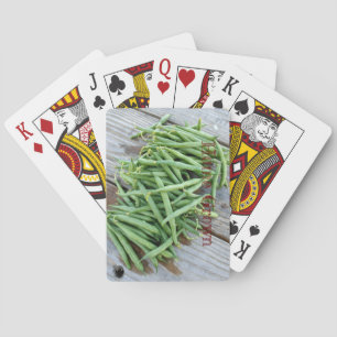 Home Grown Green Beans Classic Playing Cards