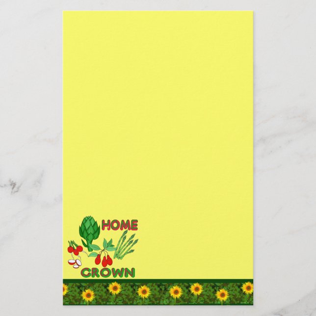 Home Grown Stationery (Front)