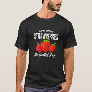 Home Grown Strawberries  Vintage Strawberry Girl T-Shirt