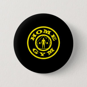 Home Gym Gold's Bodybuilding Weightlifting Fitness 6 Cm Round Badge