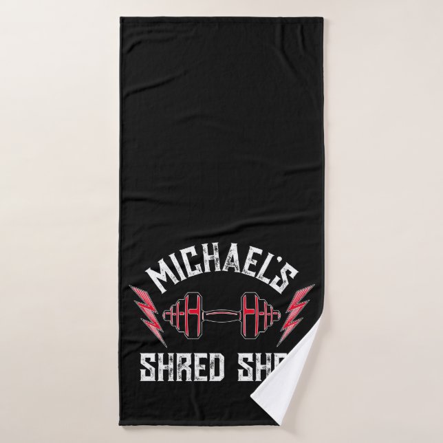 Home Gym Weight Lifting Personalised Fitness Bath Towel (Bath Towel)