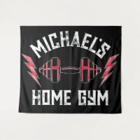 Home Gym Weight Lifting Personalised Fitness Flag