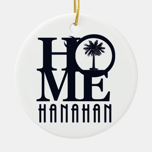 HOME Hanahan Ceramic Tree Decoration (Front)
