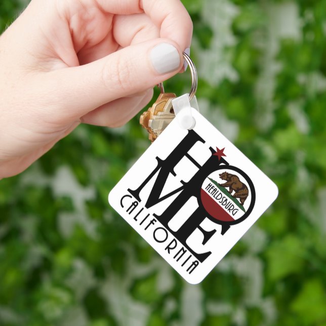 HOME Healdsburg California Key Ring (Hand)