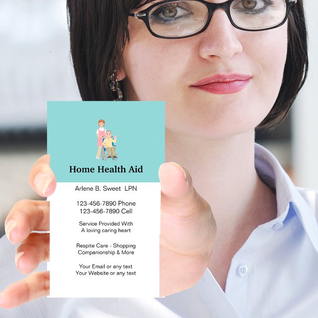 Home Health Aid Business Cards (Creator Uploaded)