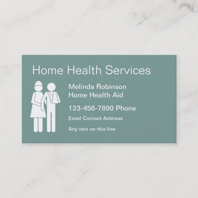 Home Health Aide Business Cards (Front)
