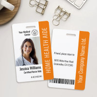 Home Health Aide Certified Nurse Aide Photo ID Bad