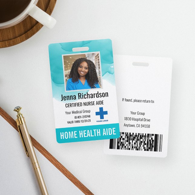 Home Health Aide / Certified Nurse Aide Photo ID Badge (Creator Uploaded)