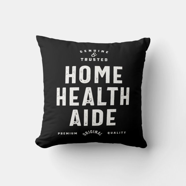 Home Health Aide Job Title Gift Cushion (Front)