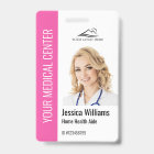 Home Health Aide Medical Photo ID Pink