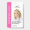 Home Health Aide Medical Photo ID Pink