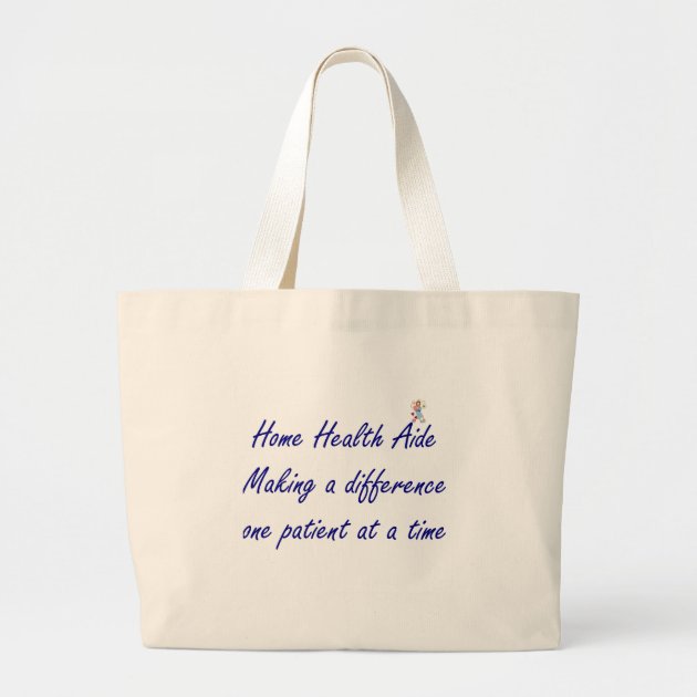 CafePress Home Health Aide Natural Canvas Tote Bag - Reusable Shopping Bag, Two Sizes Available