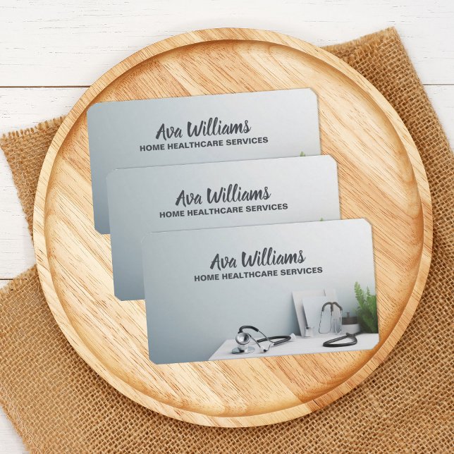 Home Health Care Therapist Business Card (Home Healthcare)
