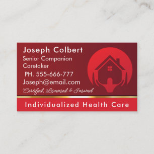 Home Health Caregiver Business Cards