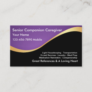 Home Health Caregiver Business Cards