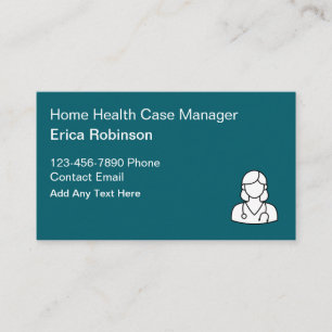 Home Health Case Manager Registered Nurse Business Card