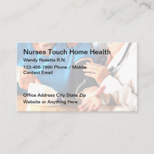 Home Health Medical Nurse Business Cards