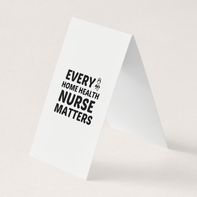 HOME HEALTH NURSE MATTERS BUSINESS CARD (Front)