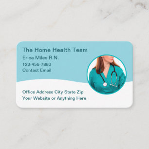 Home Health Nurse Services Business Cards