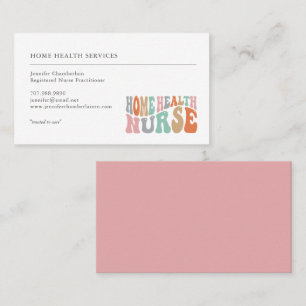 Home Health Nurse Services Stethoscope Business Card