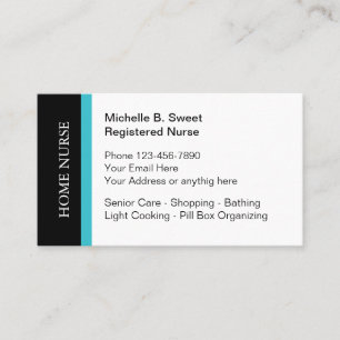 Home Health Senior Care Business Card