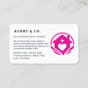 Home Help Business Card – Professional & Caring