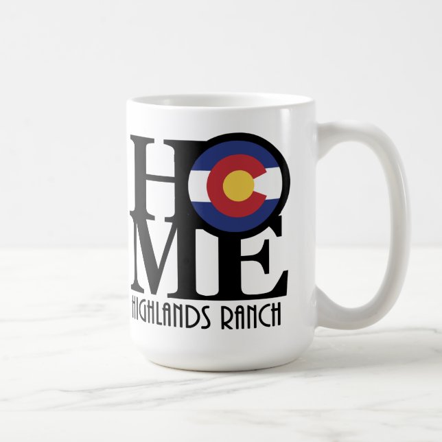 HOME Highlands Ranch Colorado 15oz Coffee Mug (Right)