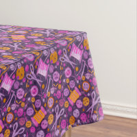 Home Hobby Sew Craft Collage Pattern Purple Orange