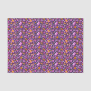 Home Hobby Sewing DIY Paper Collage Pattern Purple