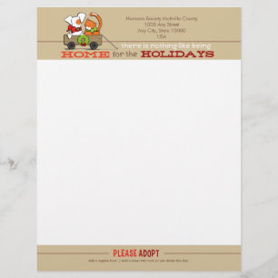 Home Holidays Patch Rusty Christmas Letter Paper Customized Letterhead
