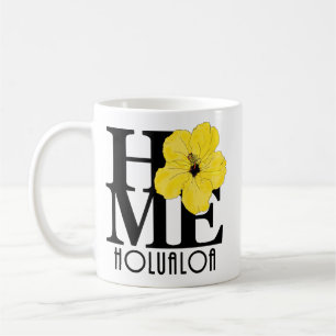 HOME Holualoa Yellow Hibiscus 11o Coffee Mug