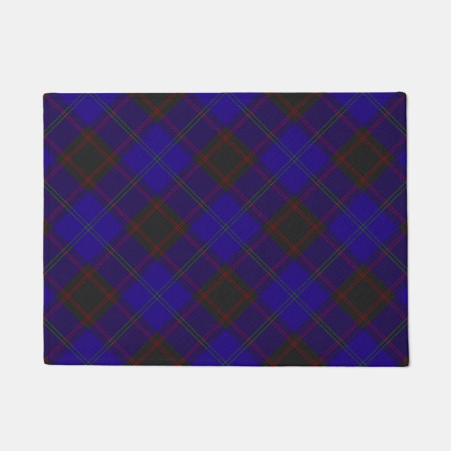 Home (Hume) Clan Scottish Tartan Plaid Doormat (Front)
