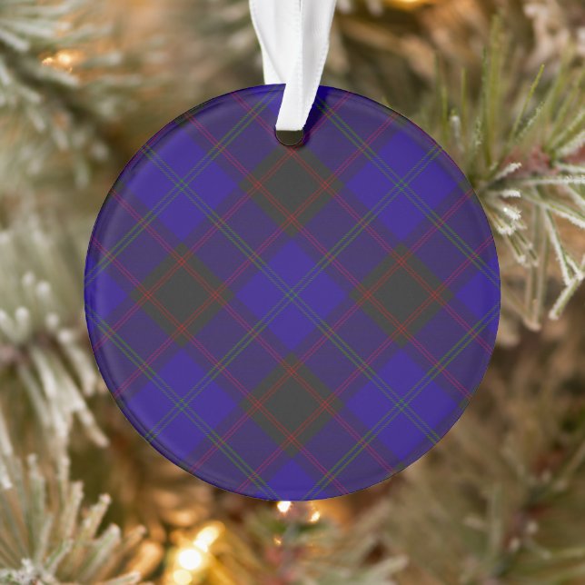 Home (Hume) Clan Scottish Tartan Plaid Ornament (Tree)