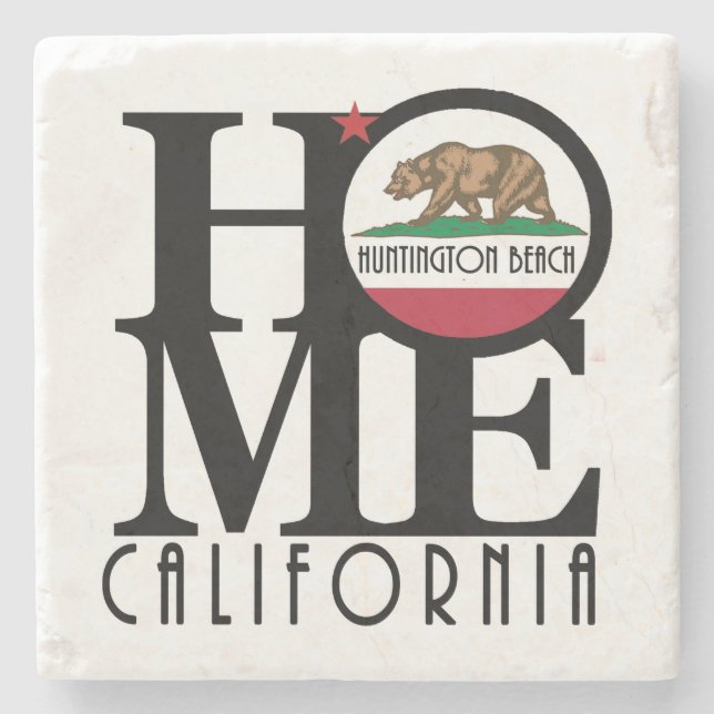 HOME Huntington Beach Stone Coaster (Front)