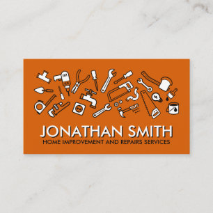 Home improvement and Repair - Handyman services Business Card