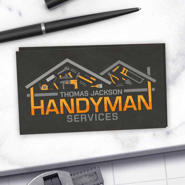 Home improvement and repair handyman services business card (Creator Uploaded)