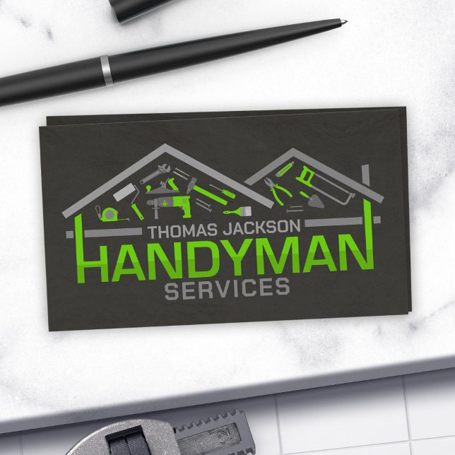 Home improvement and repair handyman services business card (Creator Uploaded)