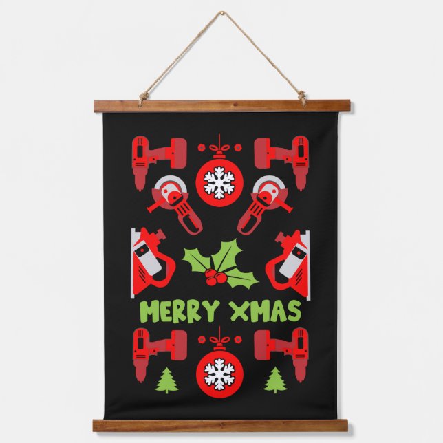 Home Improvement Christmas Gifts Hanging Tapestry (Front)