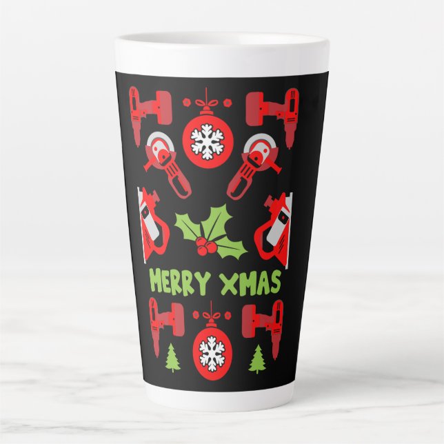 Home Improvement Christmas Gifts Latte Mug (Front)