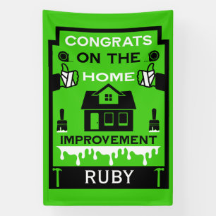 Home Improvement Congratulation Banner