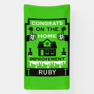 Home Improvement Congratulation Banner